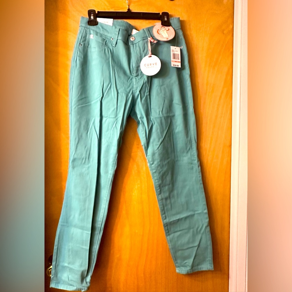 Teal jeans